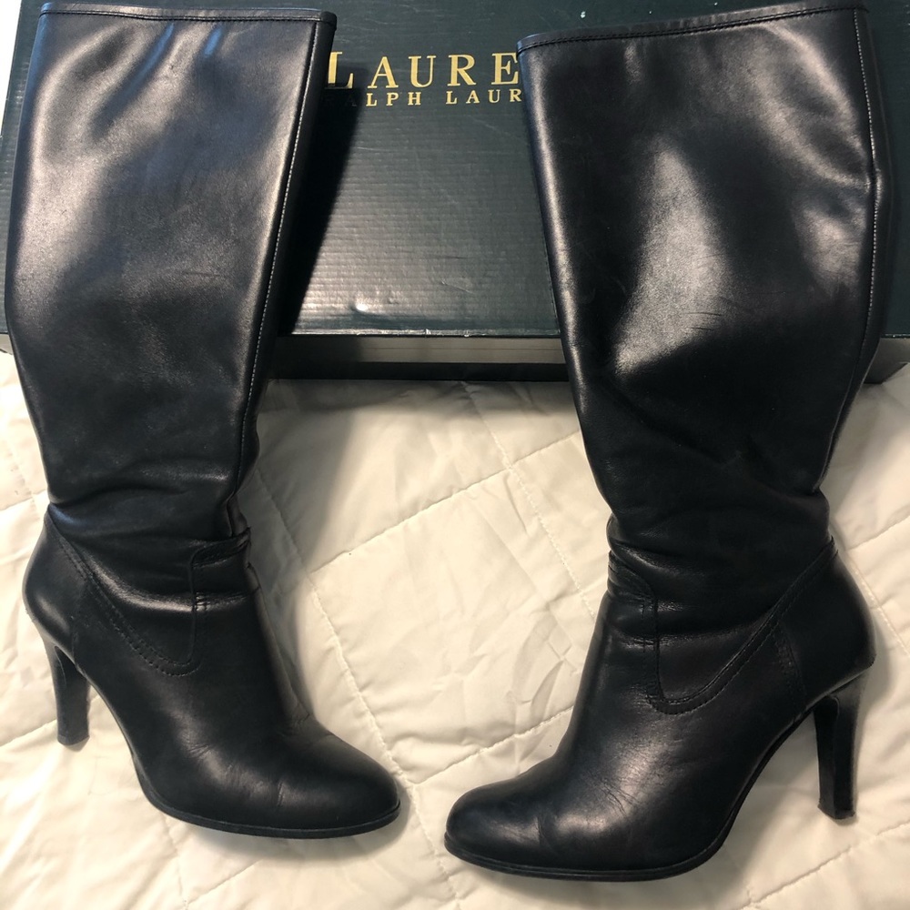 Lauren Boots- black knee high Sz 8.5
